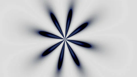 Hypnotic abstract psychedelic animation. Close up of a star. Stock Footage 236125480