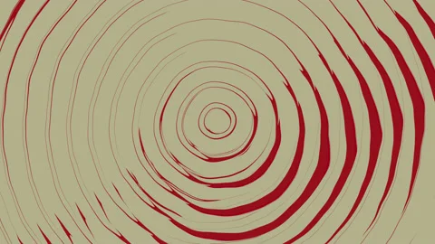Hypnotic abstract psychedelic animation. Red and white spiral. Stock Footage 236032839