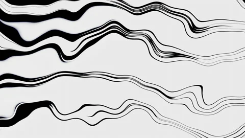 Hypnotic abstract psychedelic animation. Smoke on the white background. Stock Footage 236125418