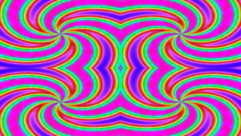 Hypnotic abstract psychedelic swirl pattern with vibrant rainbow energy bac.. Stock Footage 337706981