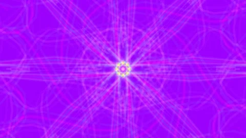 Hypnotic abstract purple geometric background with glowing digital tech lines Stock Footage 339773371