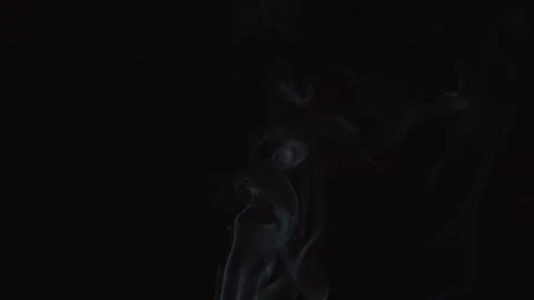 Hypnotic Abstract Smoke Patterns, Black Background, Slow Motion Stock Footage 295919261