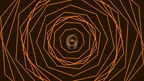 Hypnotic Abstract Spiral Vortex Background Pattern Geometry Tunnel Loop Stock Footage 342094961