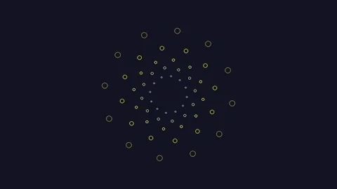 Hypnotic abstract technological connection nodes forming a vibrant radial d.. Stock Footage 341058347