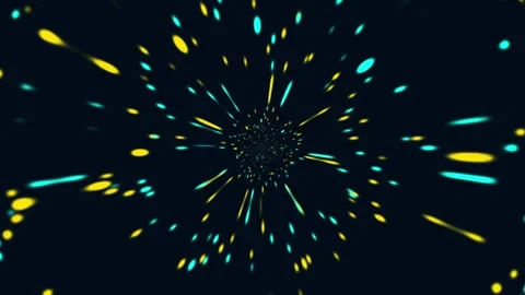 Hypnotic abstract tunnel of particles in night space Stock-Footage 314043040
