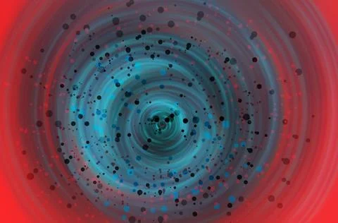 A hypnotic abstract vortex with swirling blue and teal particles against a .. 스톡 일러스트