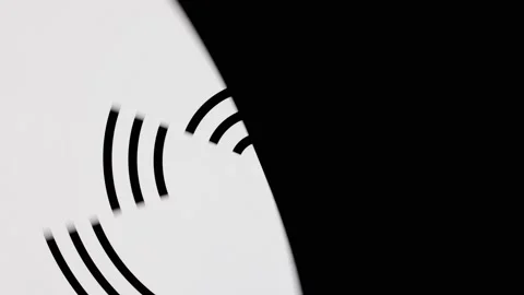 Hypnotic abstract white and black picture Stock Footage 226248275