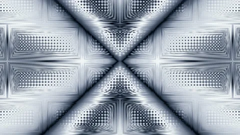 Hypnotic animation.  Abstract metal background with stars. Видео 237886446