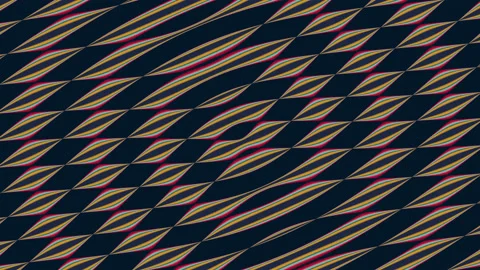 Hypnotic animation.Seamless geometric pattern. High quality 4k footage Stock Footage 234077753