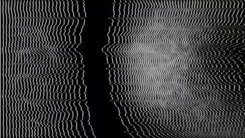 A Hypnotic Array of Warped White Lines Showcasing Data Transformation Stock Footage 284804828