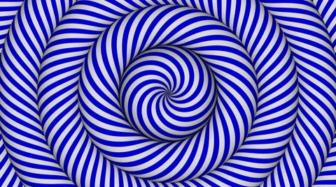 Hypnotic background with blue and white concentric circles in motion Stock Footage 60237843