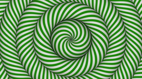 Hypnotic background with green and white concentric circles in motion Stock Footage 60237932