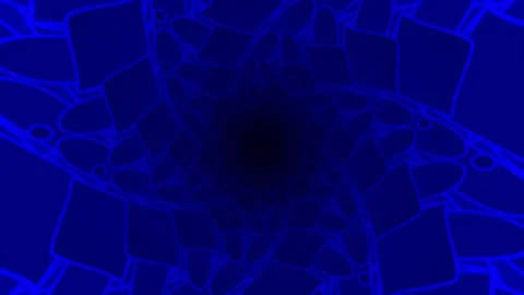 Hypnotic Background Seamless Looped Blue Video stock 253407801