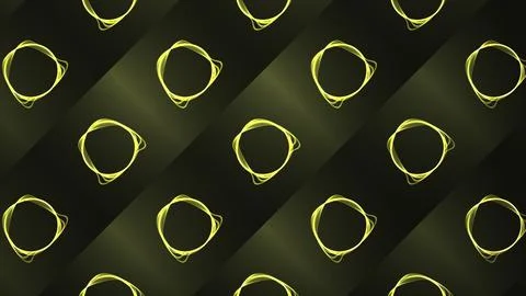 Hypnotic background with vibrating rings. Motion. Stylish animation with Stock Illustration