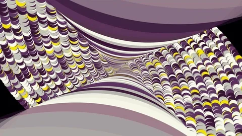 Hypnotic beautiful abstract animation of rotating 3d multicolored spirals on Stock-Footage 124509945