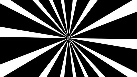 Hypnotic black and white background. geometric shapes. Abstract , seamless loop Stock Illustration