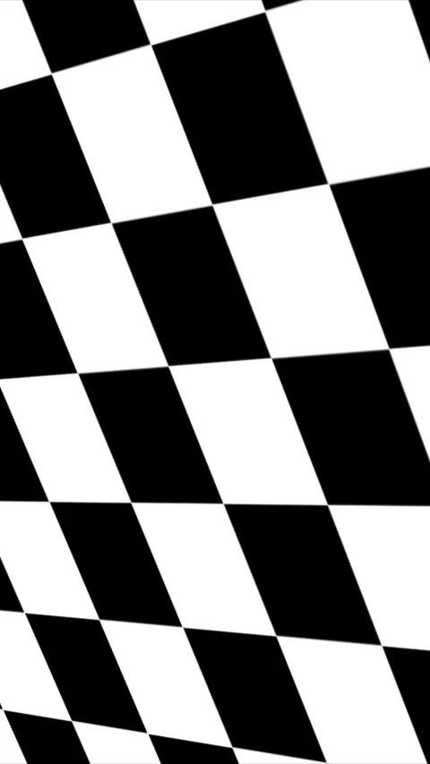 Hypnotic black and white distorting geometric pattern Stock Footage 347051405