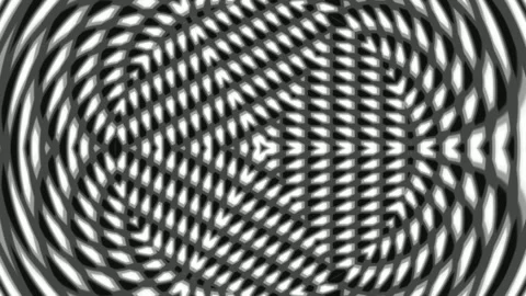 Hypnotic black and white endless spiral abstract geometric background pattern Stock Footage 337572958