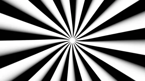 Hypnotic black and white radial sunburst animation background Stock Footage 336677658