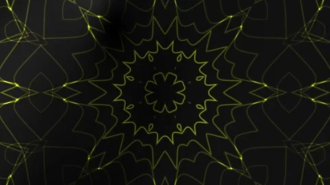 Hypnotic Black and Yellow Trippy Visual with Fluid 스톡 동영상 337222365