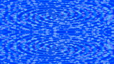 Hypnotic blue ripple circle background abstract liquid wave motion Stock Footage 335524752