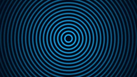 Hypnotic blue ripple effect abstract background animation loop Stock Footage 343632107
