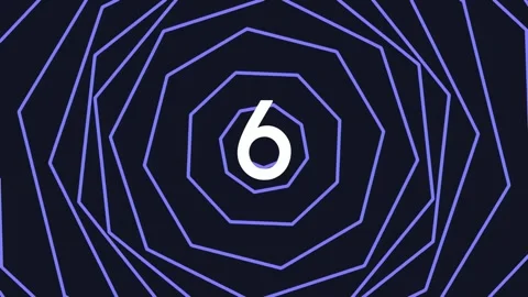 Hypnotic blue spiral tunnel vortex abstract geometric background loop Stock Footage 342094750