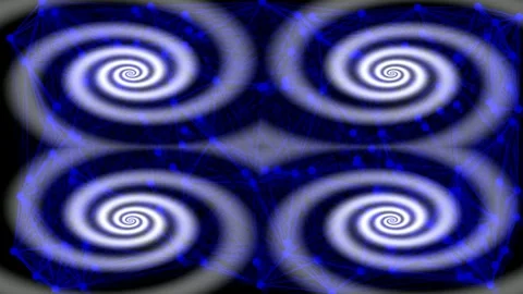 Hypnotic blue spiral vortex animation for technological or corporate backgr.. Stock Footage 339793839