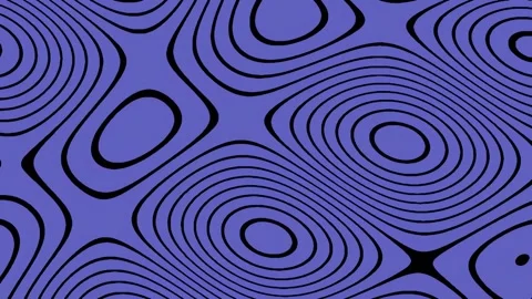 Hypnotic blue wave pattern background loop for modern abstract video design Stock Footage 342159062