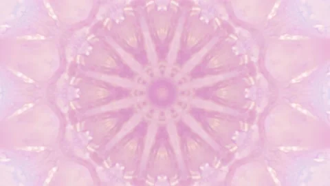 Hypnotic caleidoscope abstract pattern motion background - pink pattern Stock Footage 136492486