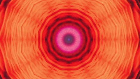 Hypnotic caleidoscope abstract pattern motion background - red pattern 스톡 동영상 136492608