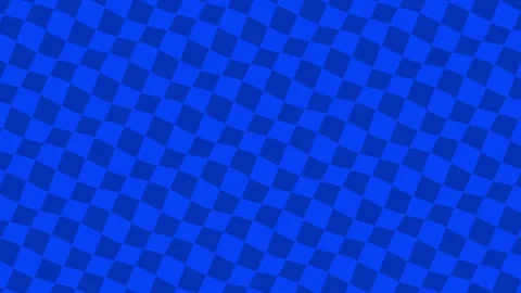 Hypnotic  checkerboard tiles wave blue Stock Footage 200973874