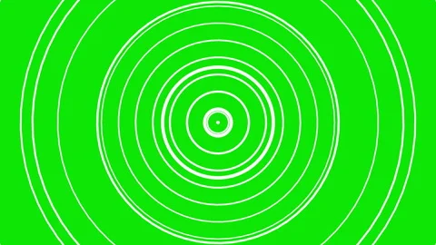 Hypnotic circles template on green screen. Scientific abstract ements Stock Footage 249021461