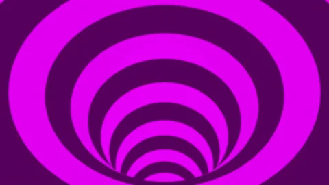 Hypnotic circular tunnel abstract motion graphic background green Stock Footage 200973845