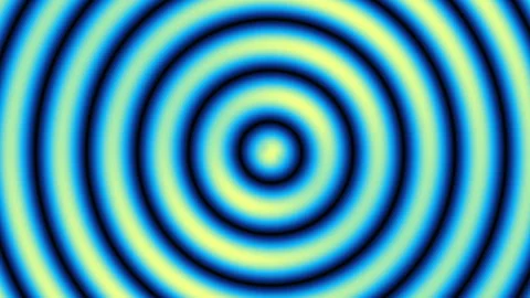 Hypnotic circular wave pattern expanding animation Stock Footage 335159878