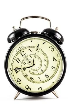 Hypnotic clock Stock-Fotos