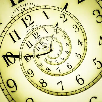 Hypnotic Clock Stock-Fotos