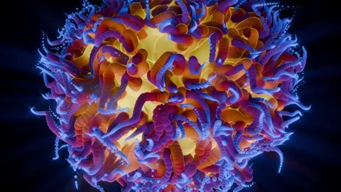 Hypnotic Color Flow Mesmerizing 3D Abstract Loop Stock-Footage 347088793