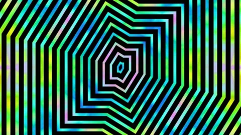 Hypnotic Color Maze Pattern Background Video stock 144090229