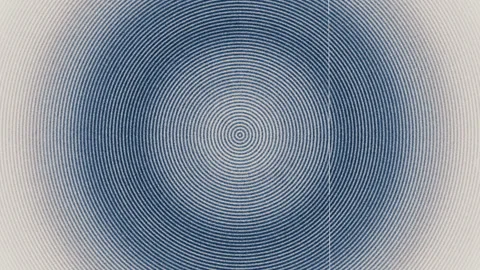 Hypnotic Colored Circle Burst Noise Filmstrip Abstract Background Stock Footage 111957539