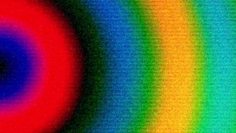 Hypnotic Colored Noisy Circle Lines Flowing Abstract Background Stock Footage 84146763