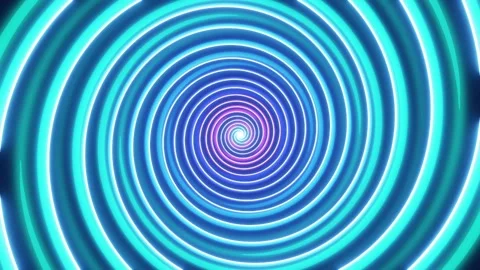 Hypnotic Colorful Spiral Loop Stock Footage 221517249