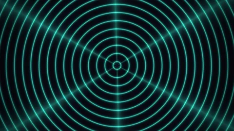 Hypnotic Concentric Spiral Rings Background Seamless Loop Stock Footage 341523104