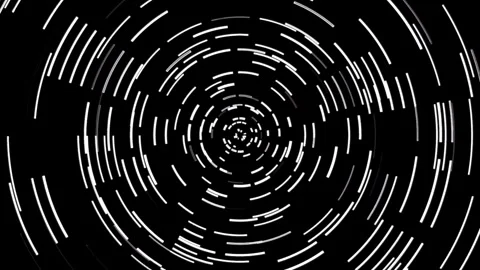 Hypnotic Concentric Vortex Stock Video Flickering Circular Lines Background Stock Footage 305815654