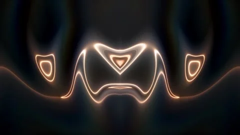 Hypnotic Copper Liquid Loop – Abstract Animated Background Video stock 330214680