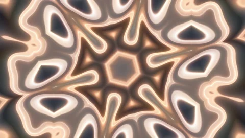 Hypnotic Copper Rosette Animation - Abstract Loop Background Video stock 330213930