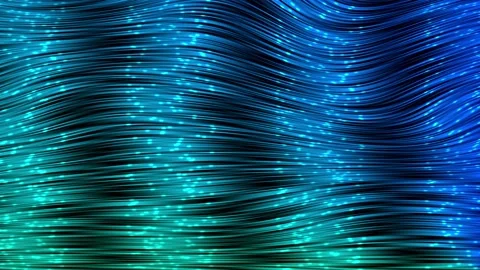 Hypnotic Curling Glowing Lines Stock Footage 146460923