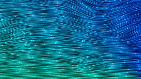Hypnotic Curved Glowing Lines Stock Footage 146540313