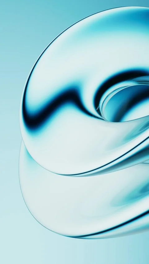 Hypnotic dance of fluid light creating an abstract and serene visual experi.. Video stock 332146505