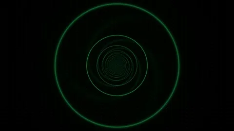 Hypnotic Digital Spiral Matrix Background Seamless Loop Stock Footage 341531847